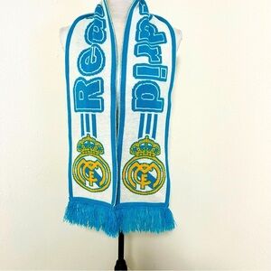 Real Madrid Scarf Unisex Beautiful Colors Warm Warm Around Soccer Games EUC